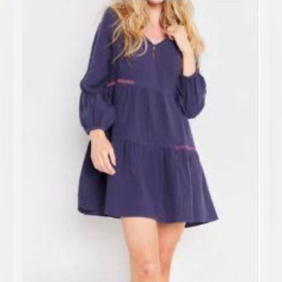 Lisa Todd Summer Fling Dress Navy blue New condition - Picture 1 of 13